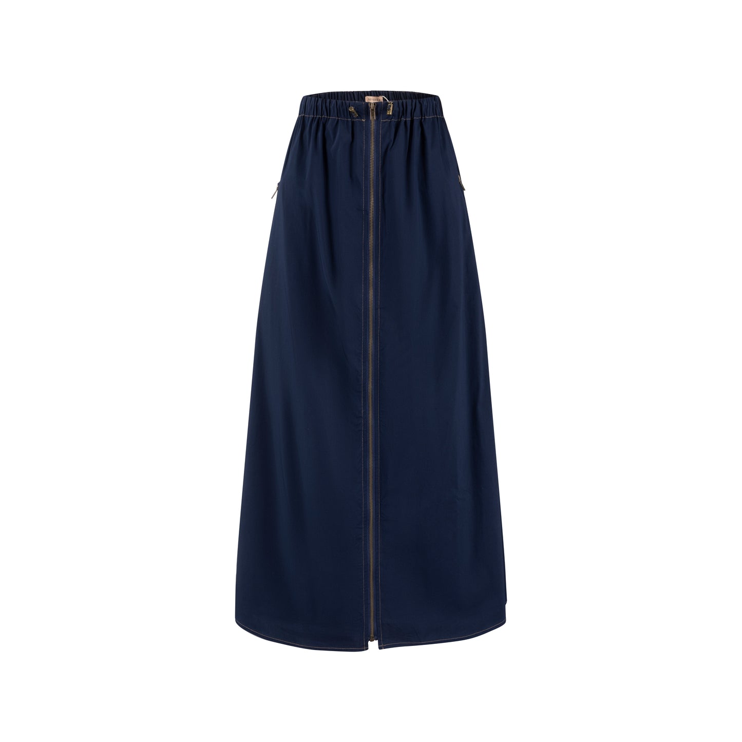 Middle Zipper Skirt- Midnight