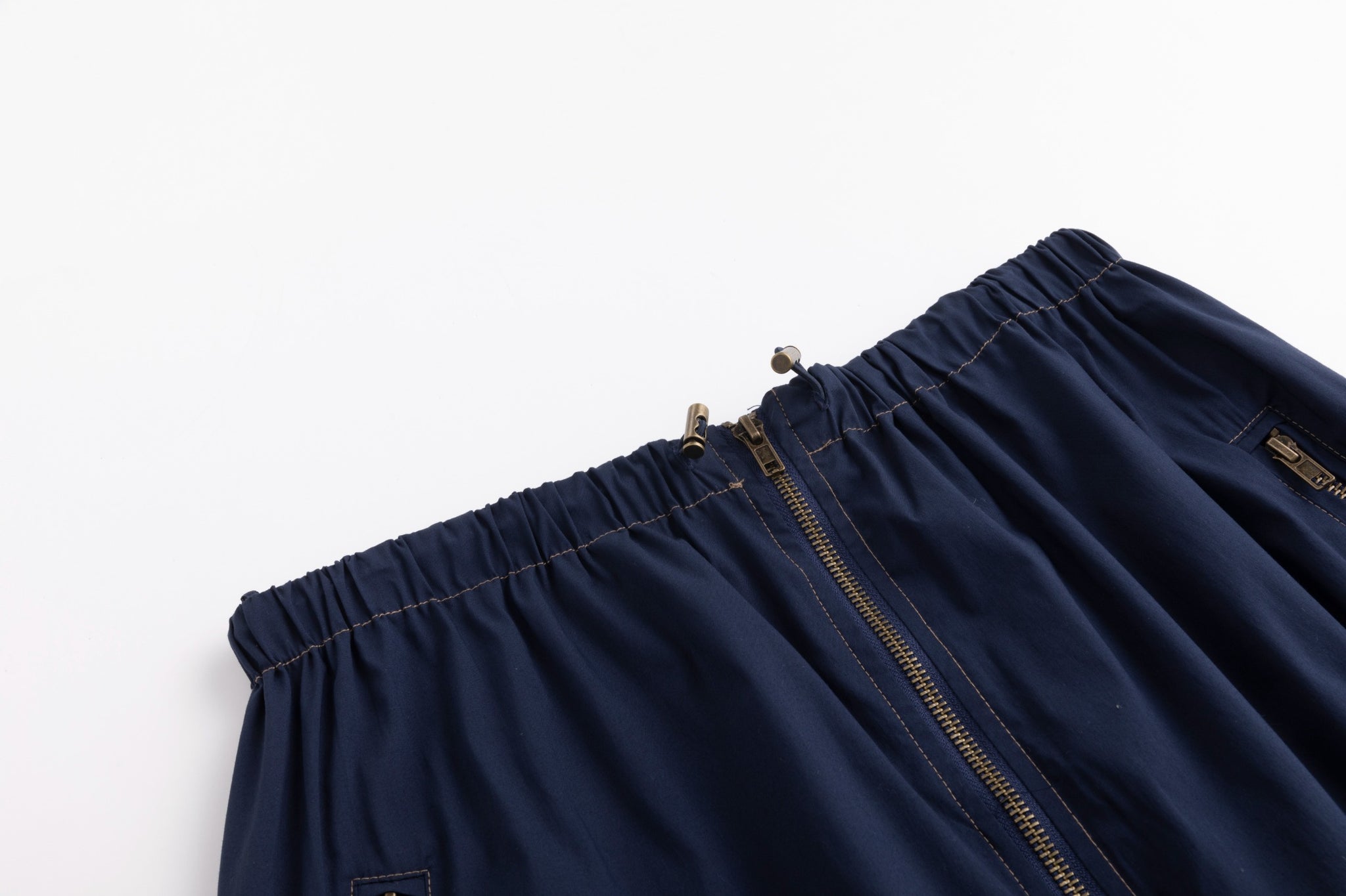 Middle Zipper Skirt- Midnight