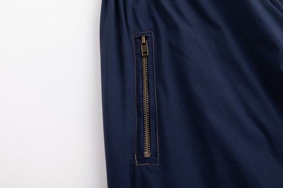 Middle Zipper Skirt- Midnight