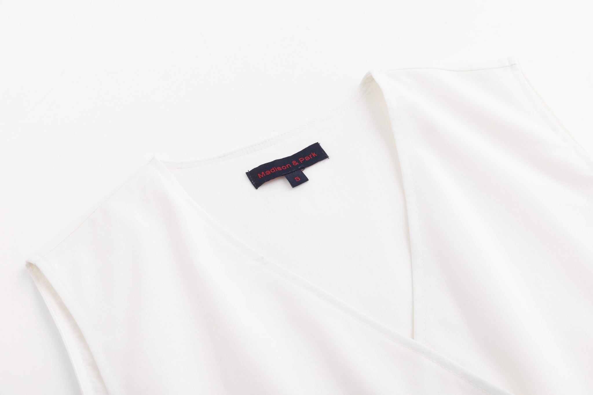 Solid White Wrap Jumper
