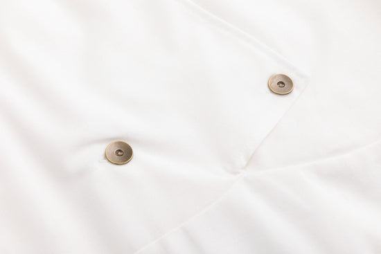 Solid White Wrap Jumper