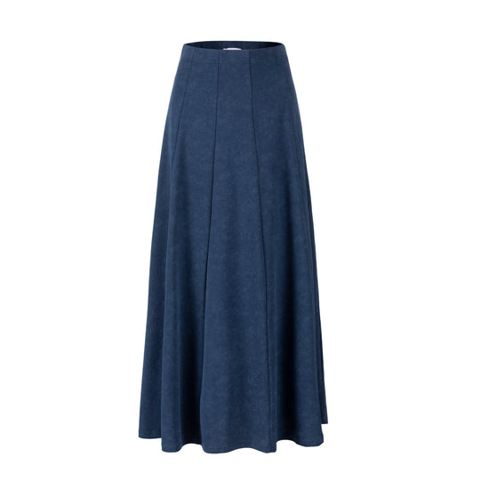 Panelled Skirt - Blue Wash