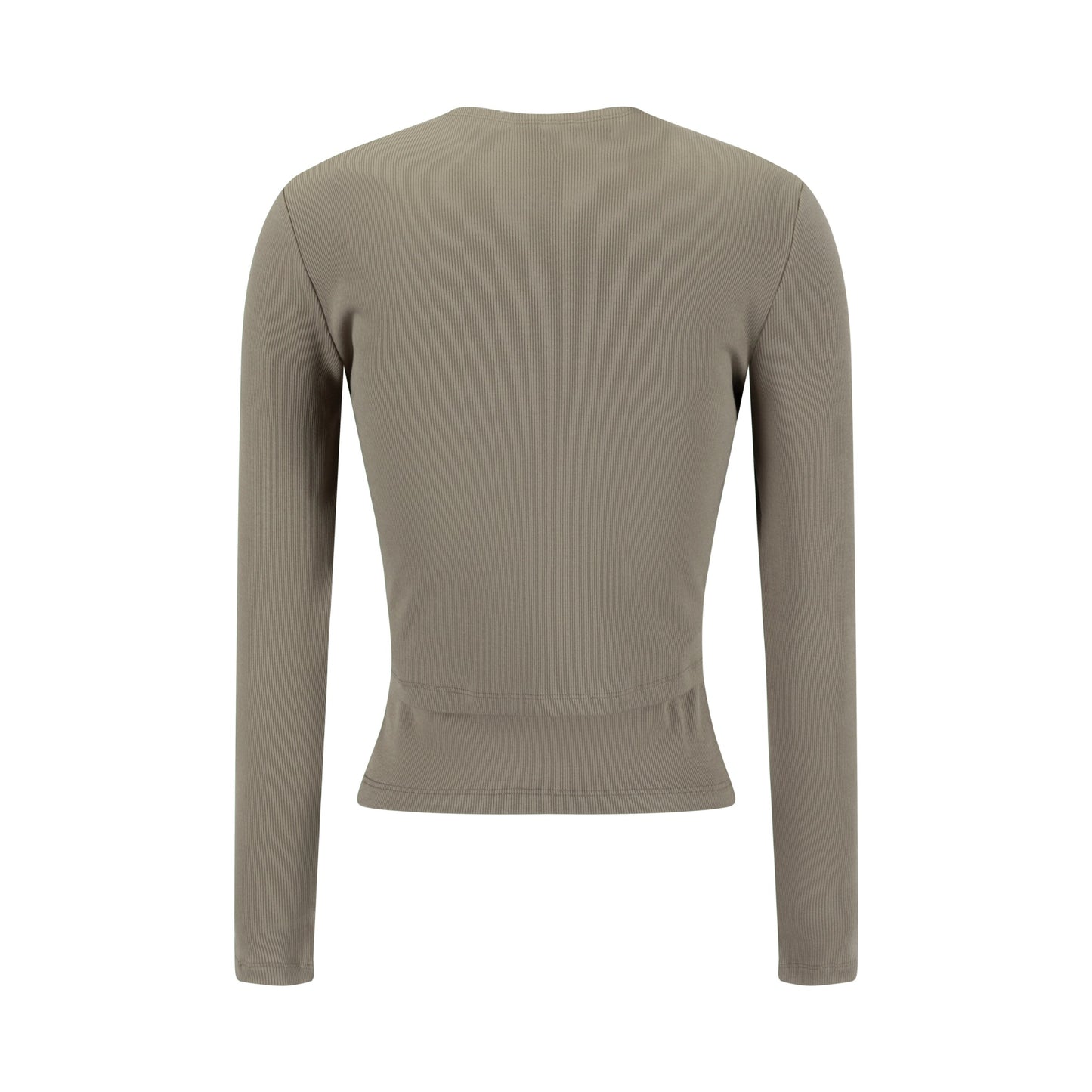 Cropped Ribbed Twin Set- Green Moss