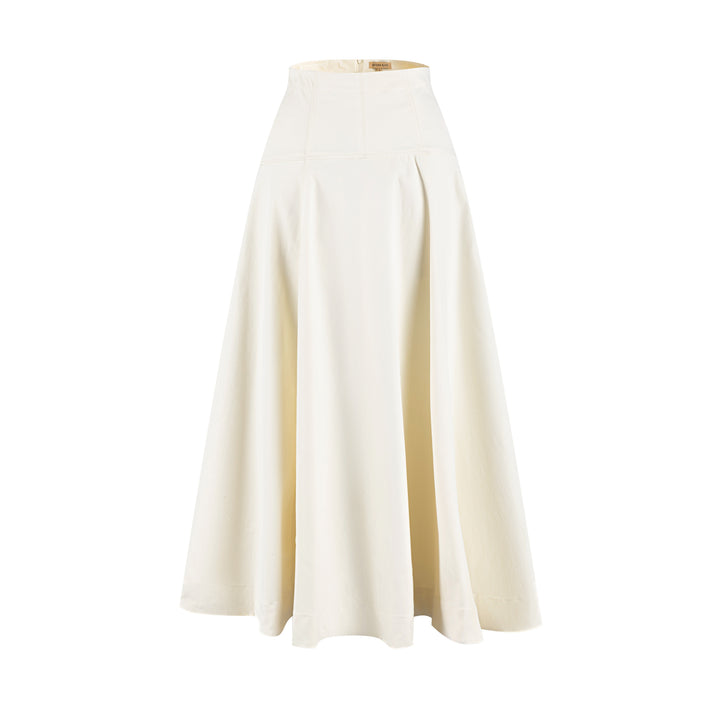 Yoke Skirt - Cream
