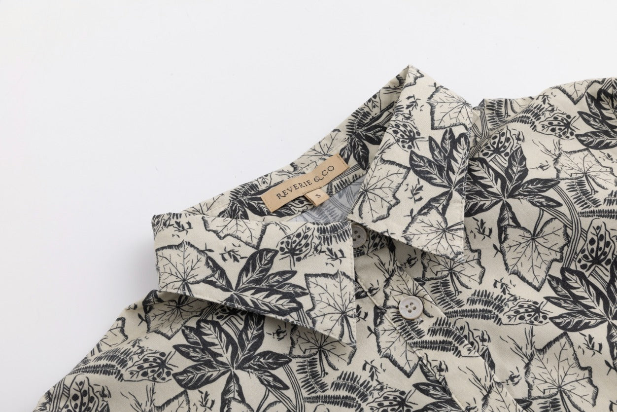 Hawaiian Blouse - Black