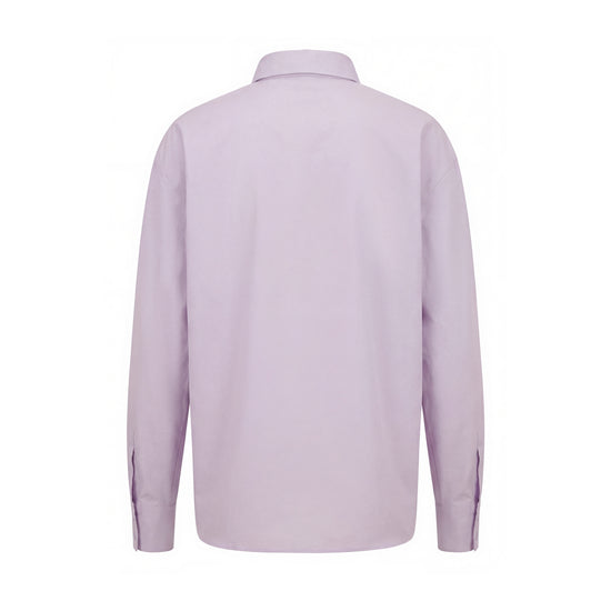 3D Flower Pleated Shirt - Mauve