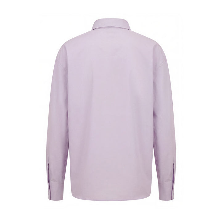 3D Flower Pleated Shirt - Mauve