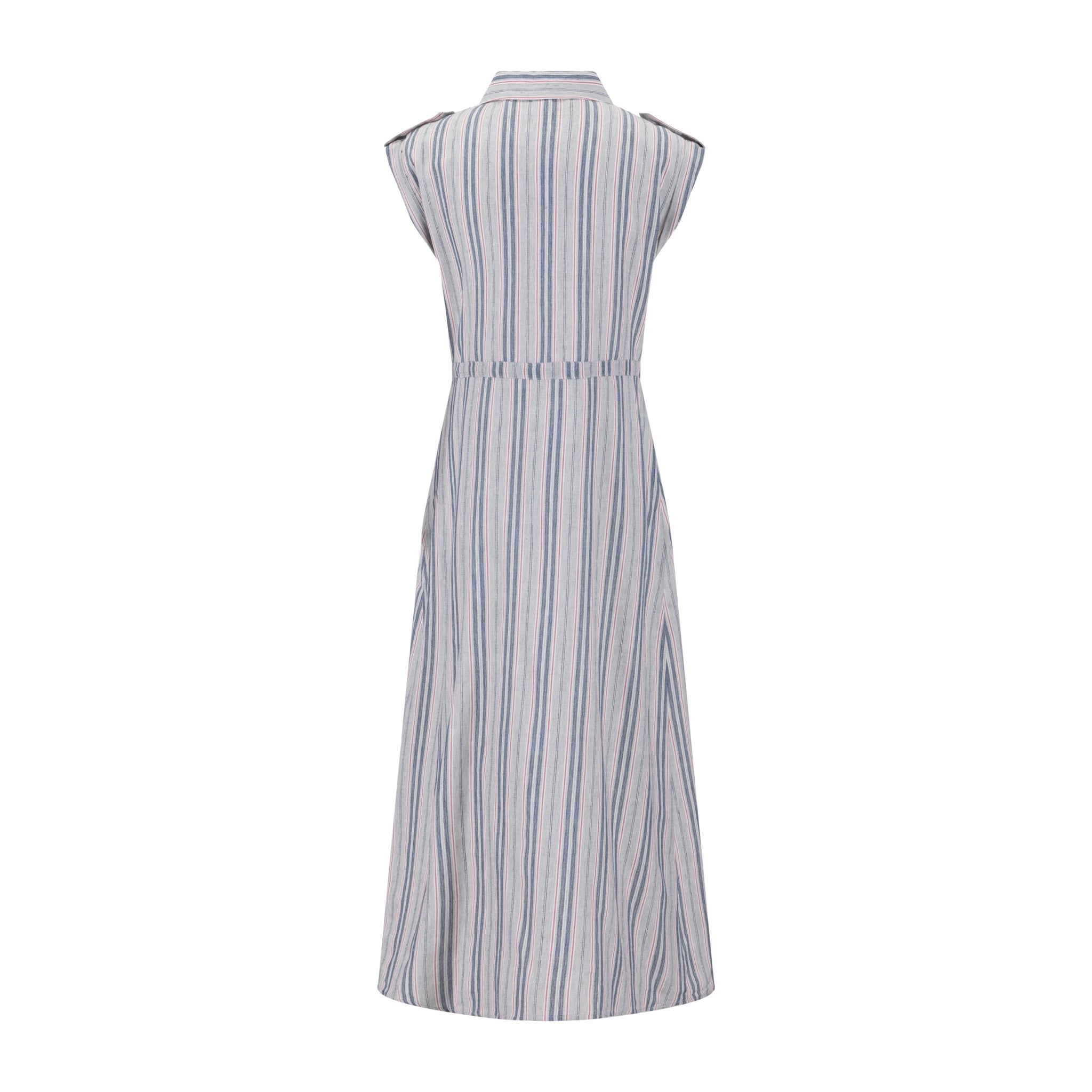 Navy And Sage Striped Jumper