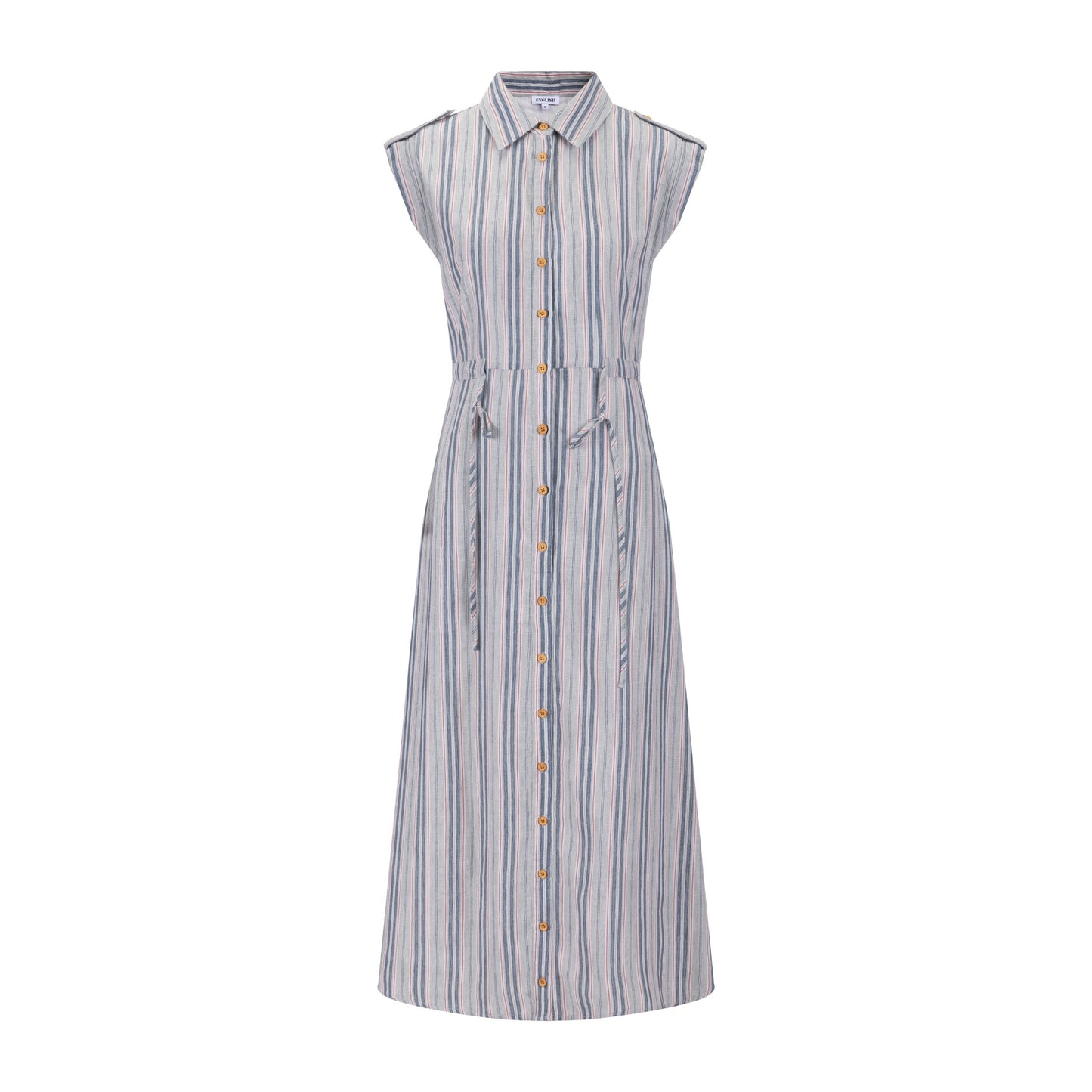 Navy And Sage Striped Jumper