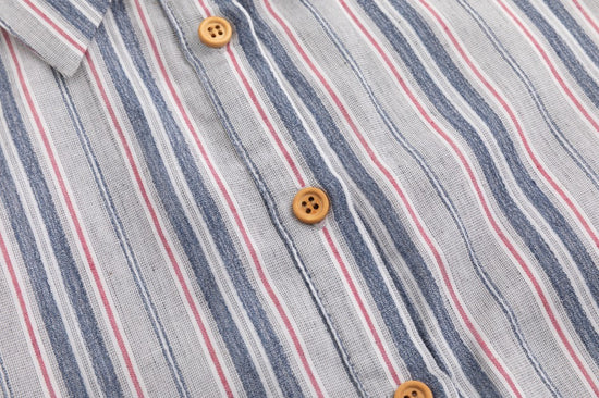 Navy And Sage Striped Jumper