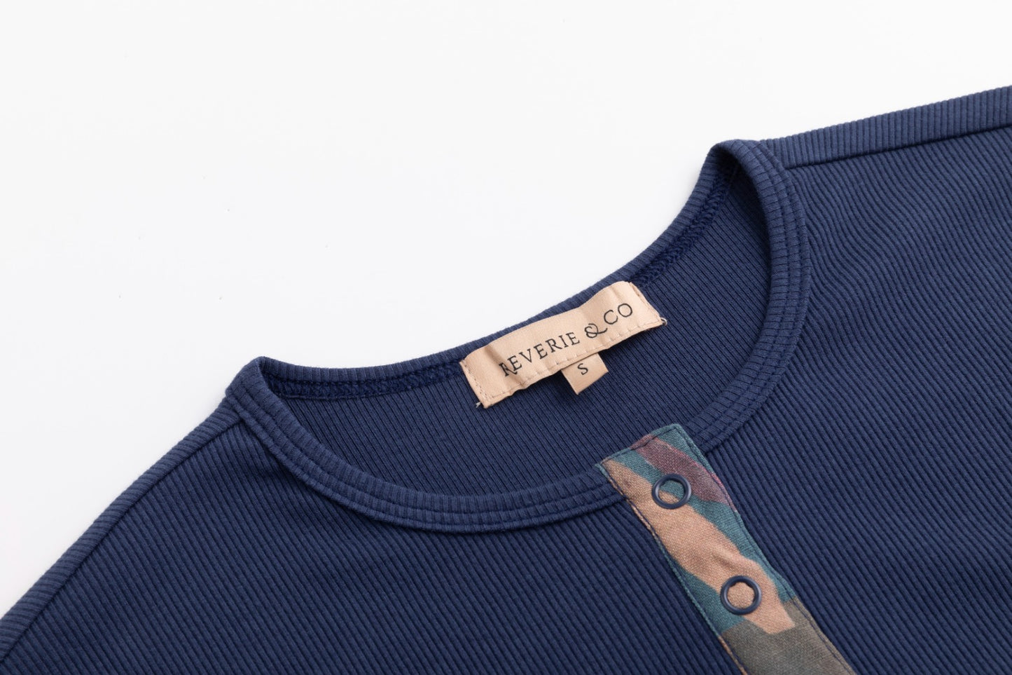 Elbow Patch T Shirt - Midnight