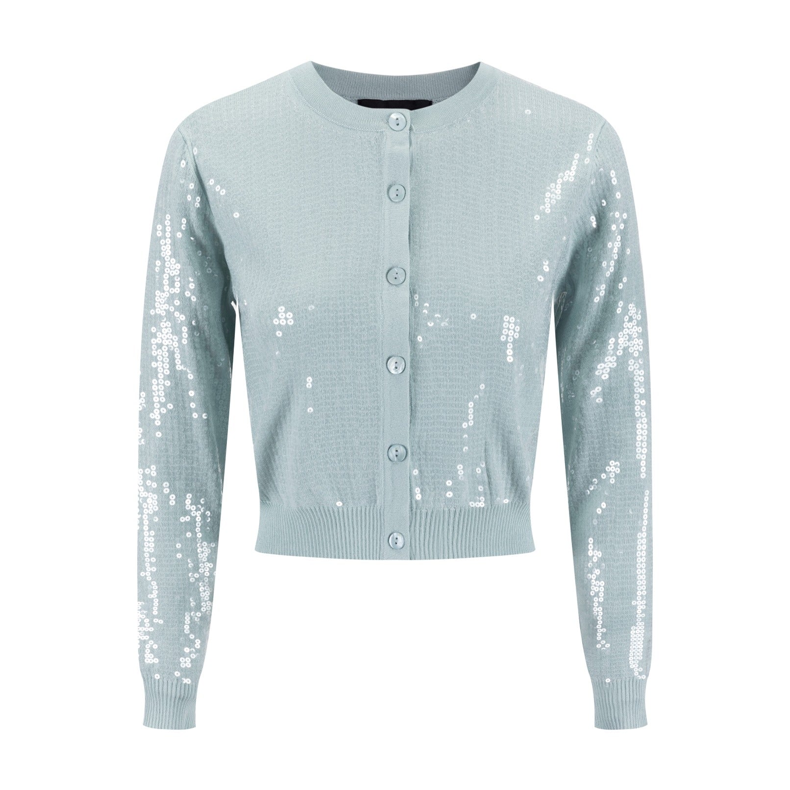Mint Green Sequin Cardigan