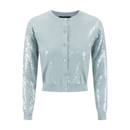 Mint Green Sequin Cardigan
