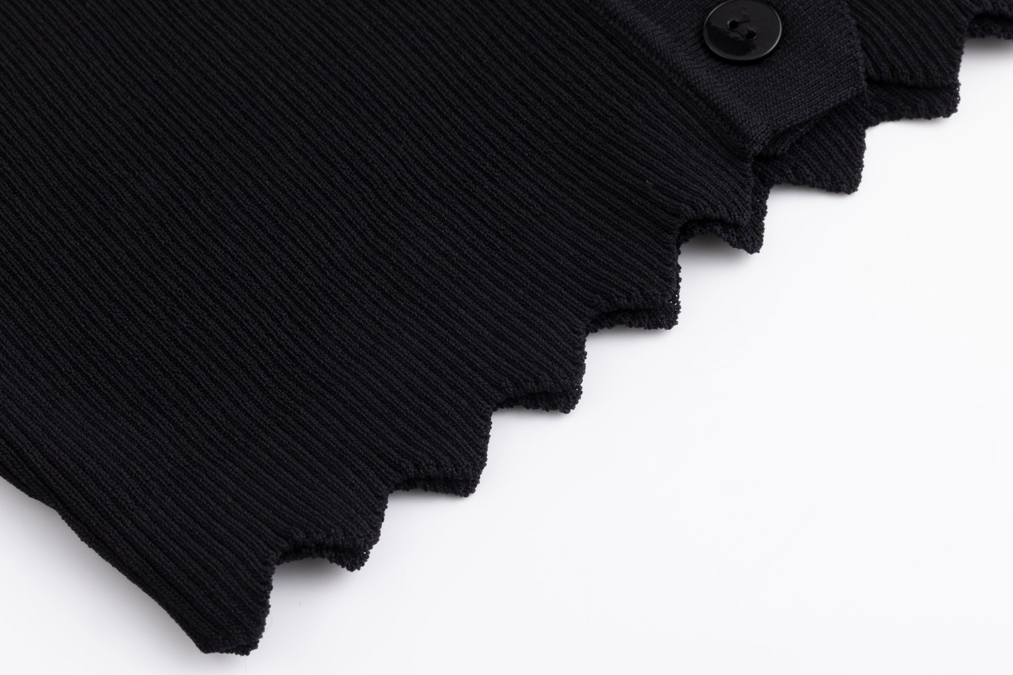 Tank With Attached Cardigan - Black