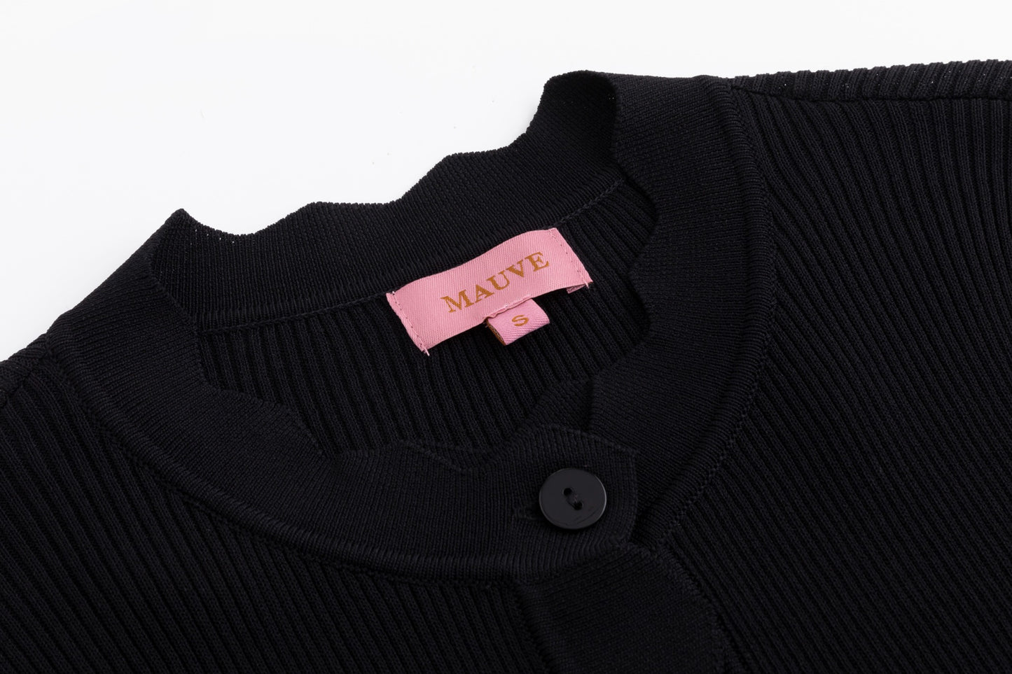 Tank With Attached Cardigan - Black
