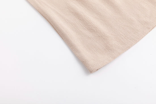 Linen Drawstring Pocket Skirt - Sand