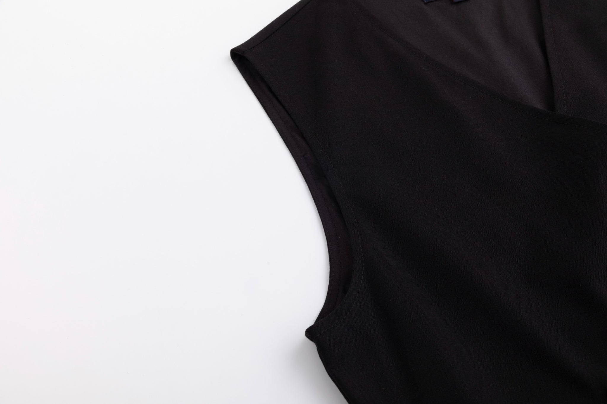 Solid Black Wrap Jumper