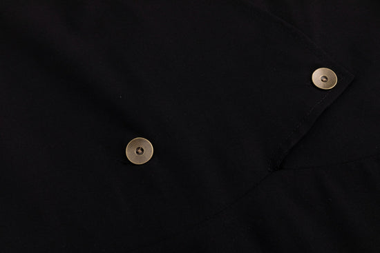 Solid Black Wrap Jumper