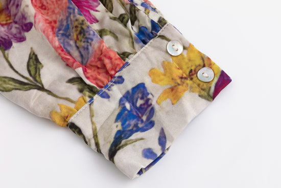 Wrap Pleated Dress - Multi Colored