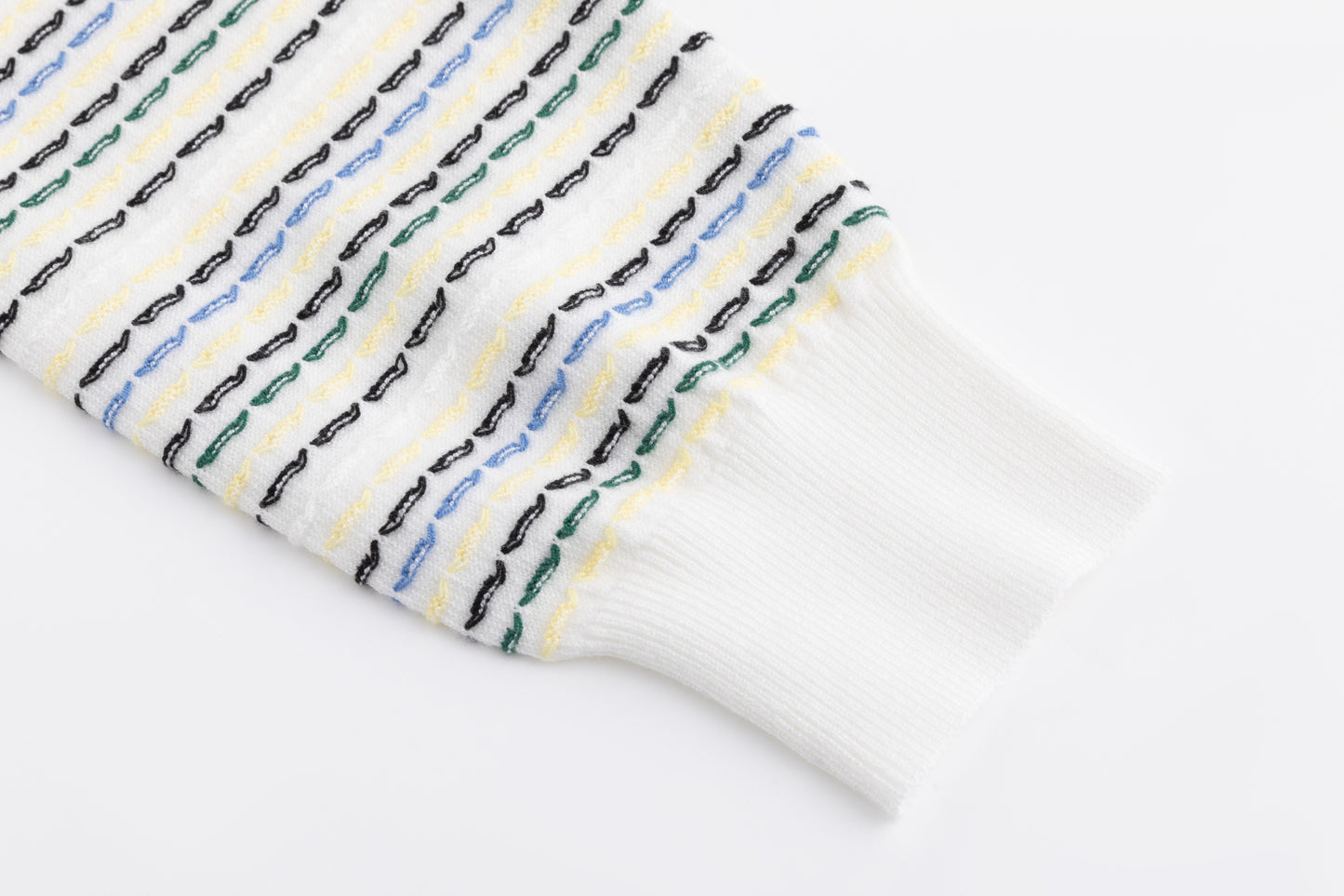 Multi Color Stitched Stripped Sweater