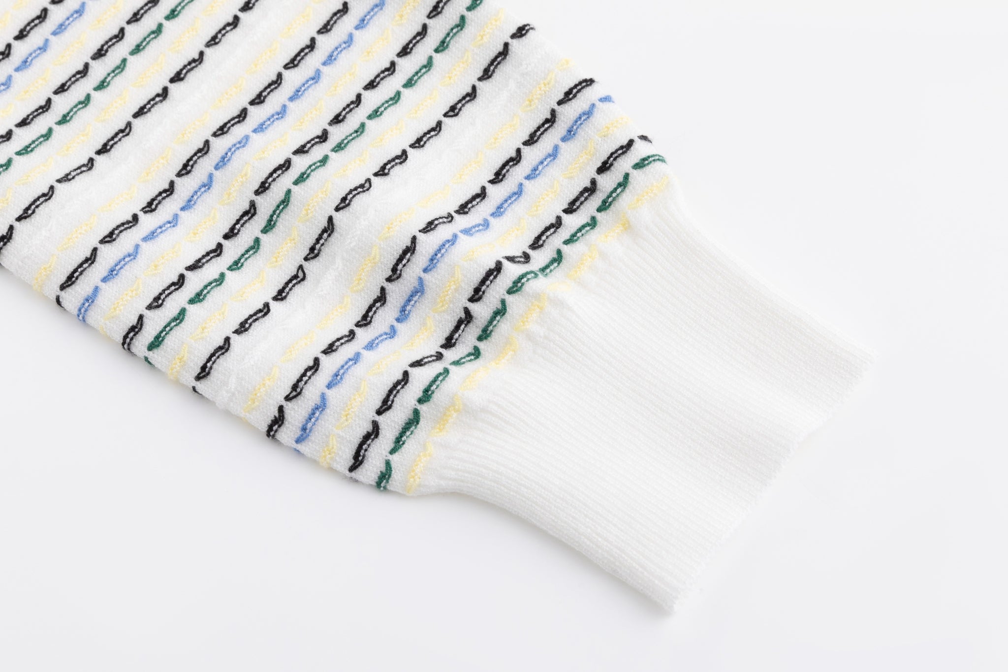 Multi Color Stitched Stripped Sweater