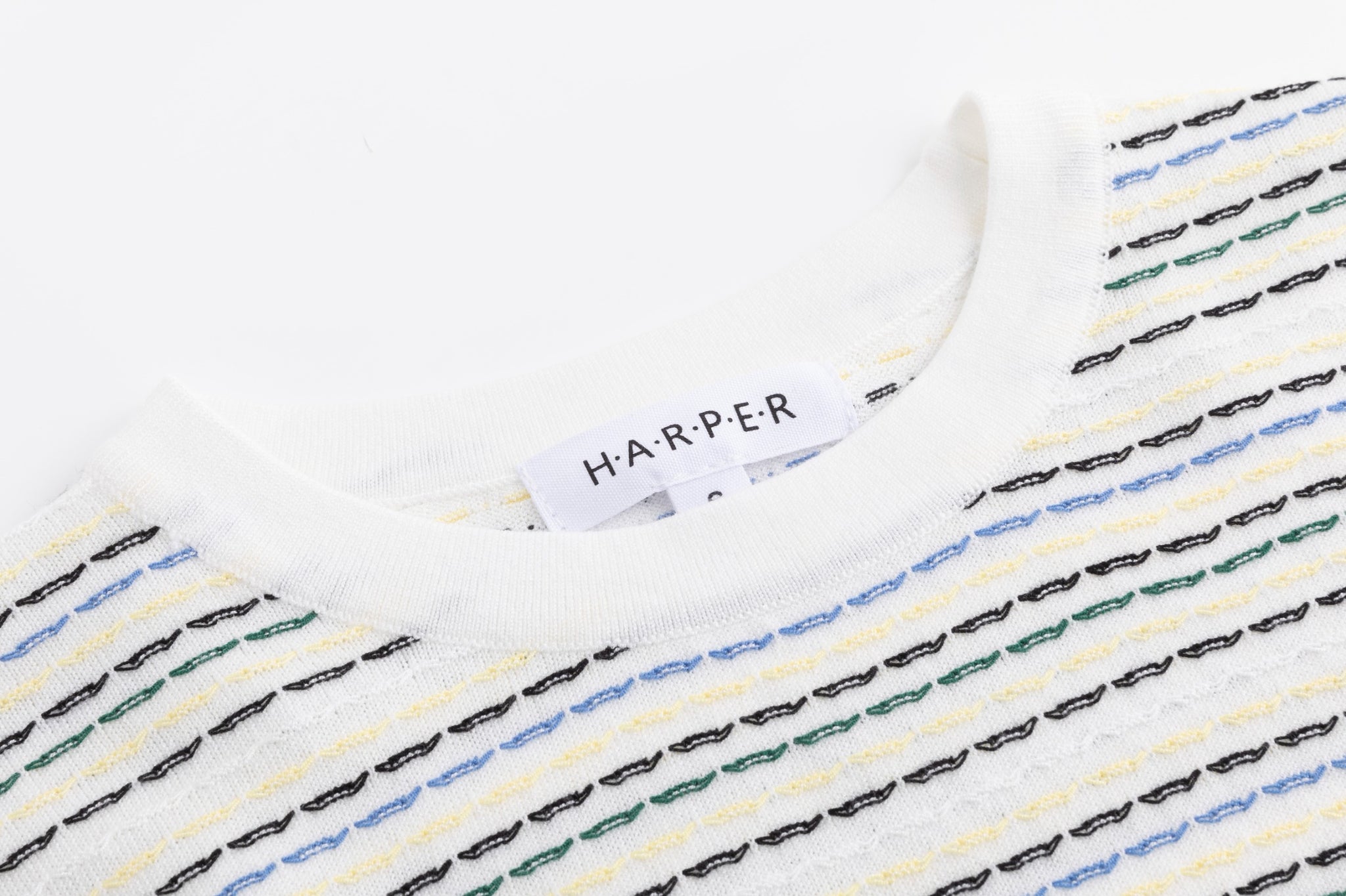 Multi Color Stitched Stripped Sweater