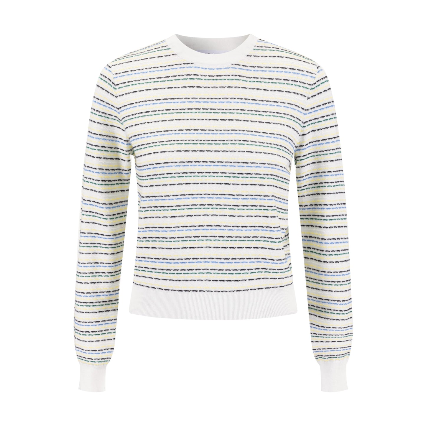 Multi Color Stitched Stripped Sweater