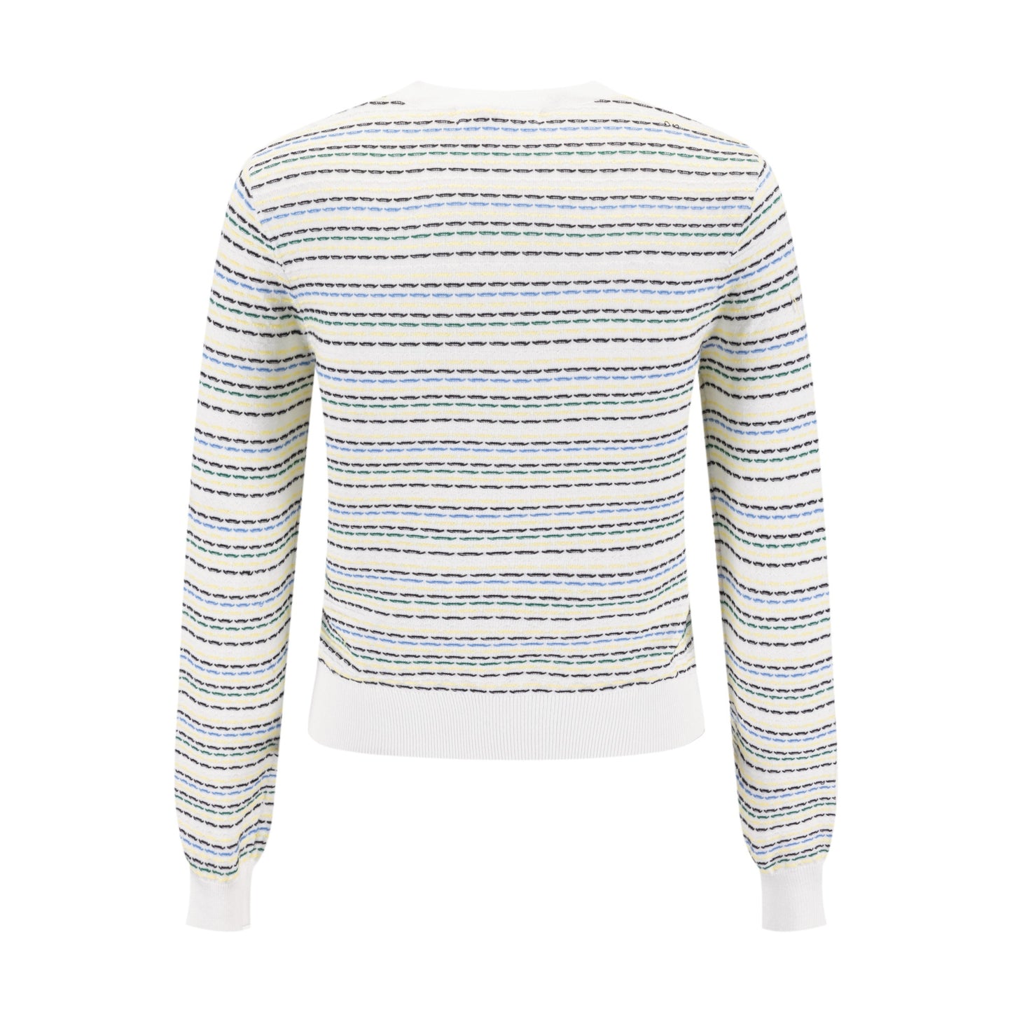 Multi Color Stitched Stripped Sweater