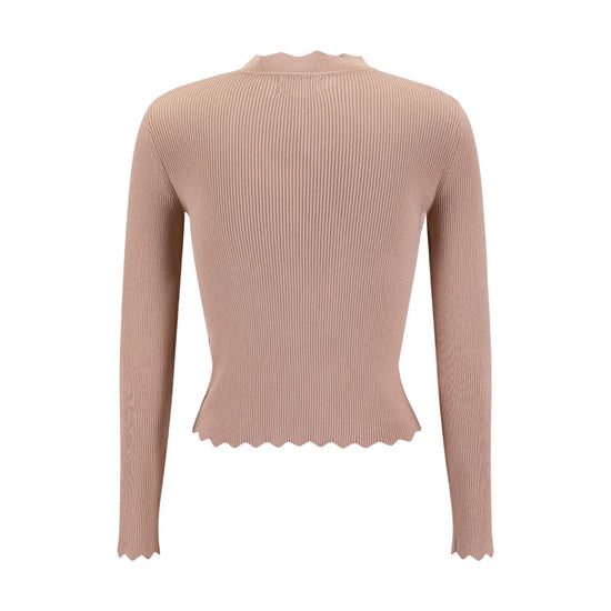 Tank With Attached Cardigan - Mauve