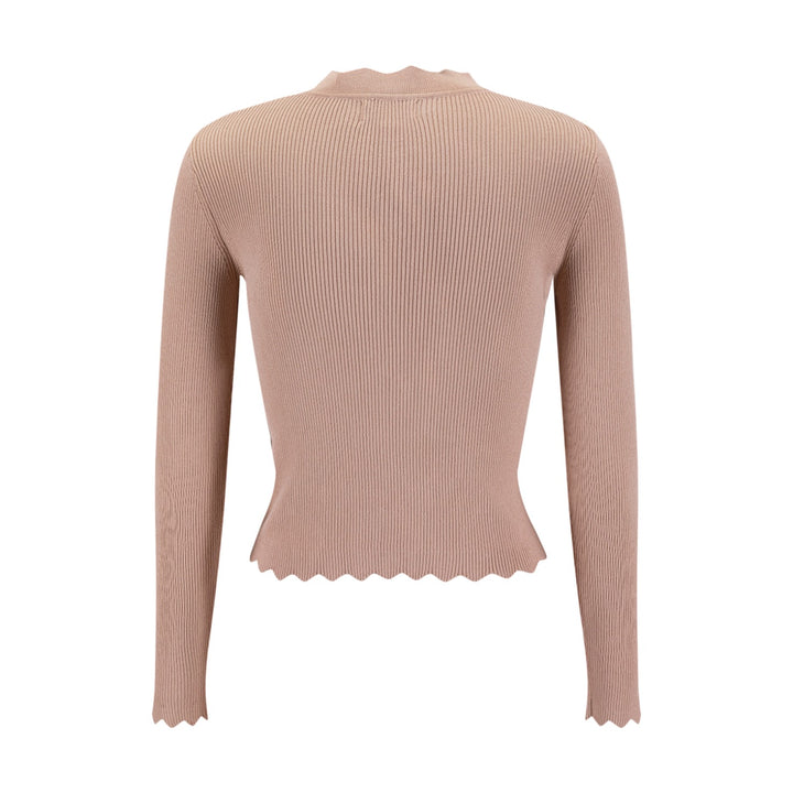 Tank With Attached Cardigan - Mauve