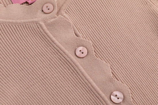 Tank With Attached Cardigan - Mauve