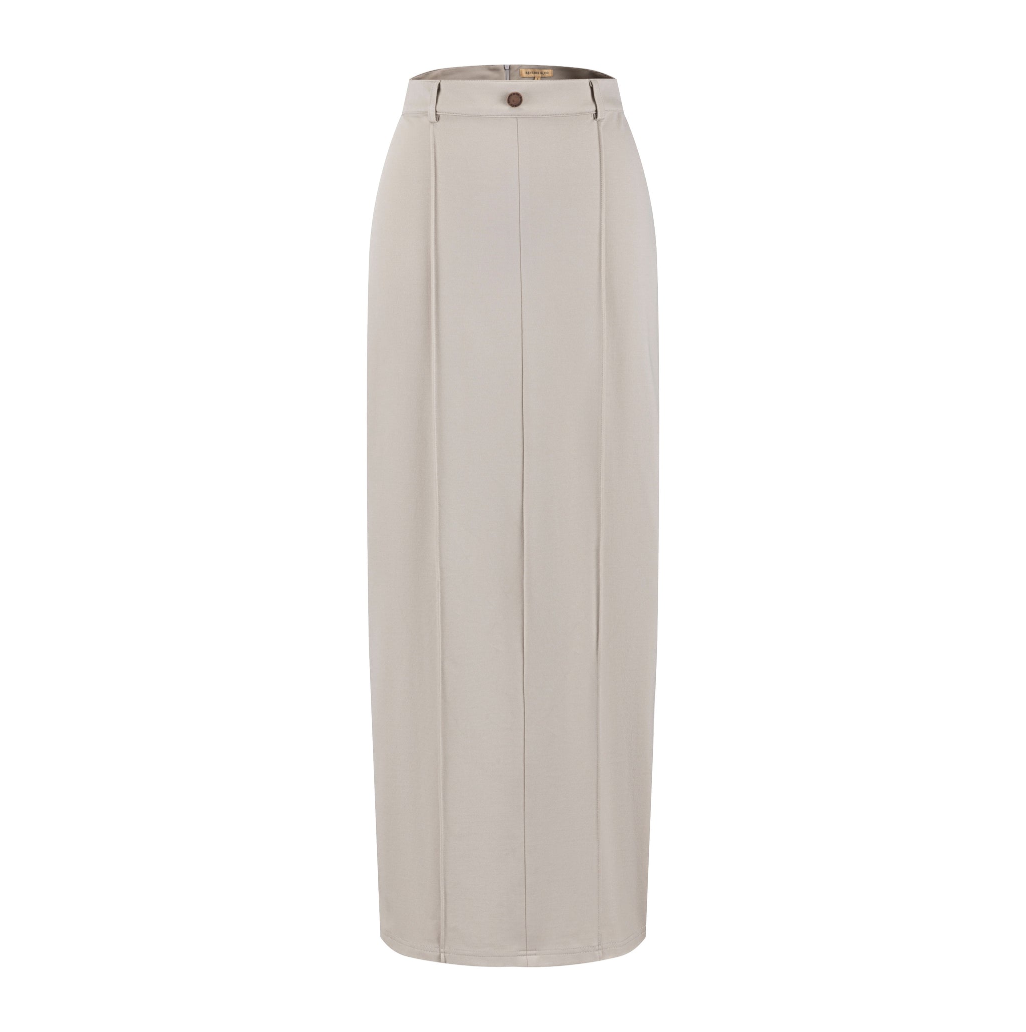 Seam Detail Skirt - Gray Stone