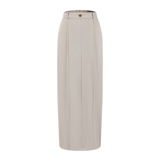 Seam Detail Skirt - Gray Stone