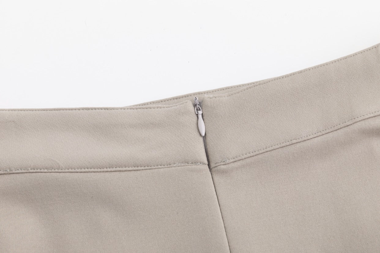 Seam Detail Skirt - Gray Stone