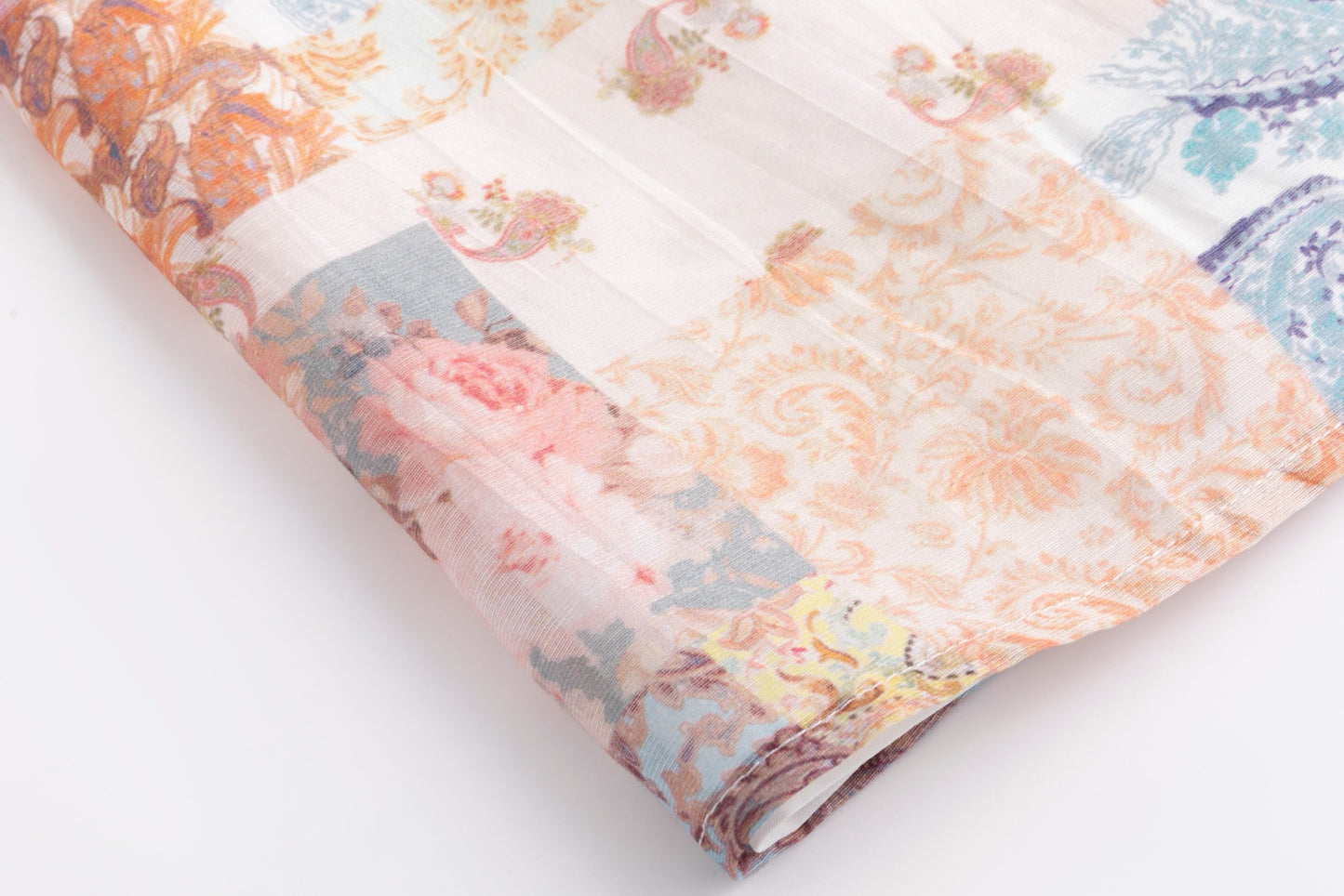 Floral Patchwork Printed Dress
