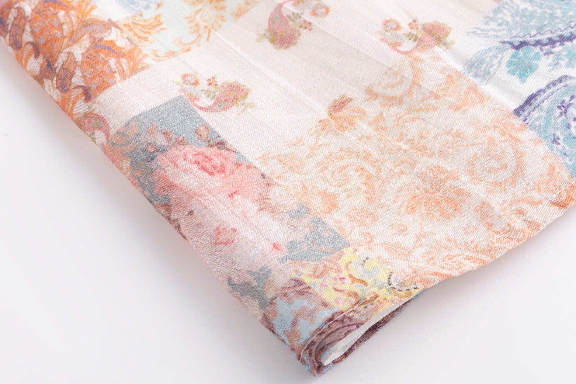 Floral Patchwork Printed Dress
