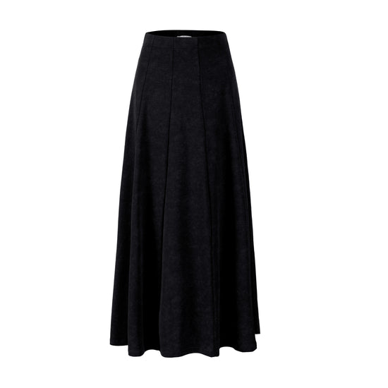 Panelled Skirt - Black Wash