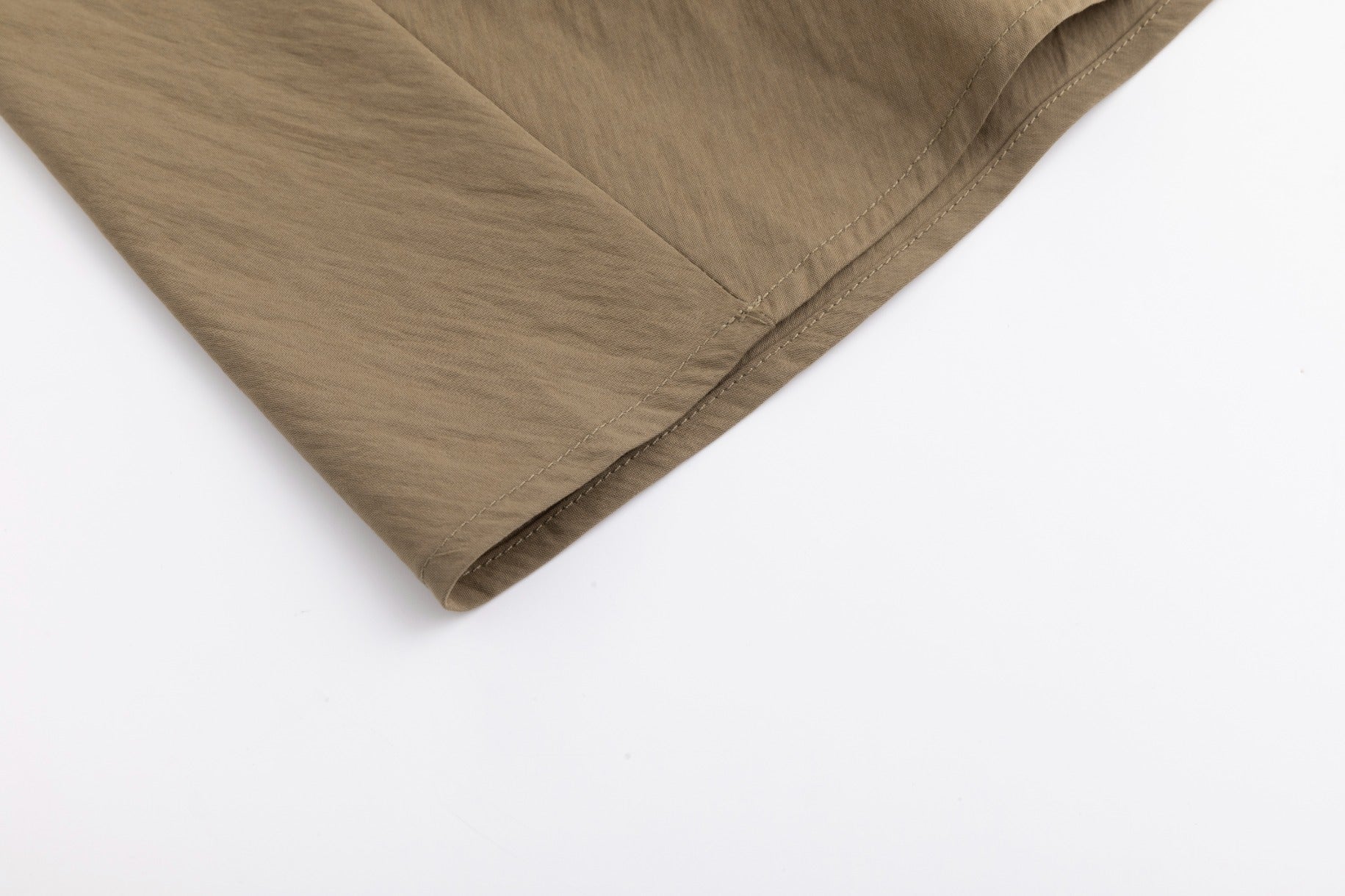 High Waistband Drawstring Skirt - Fawn