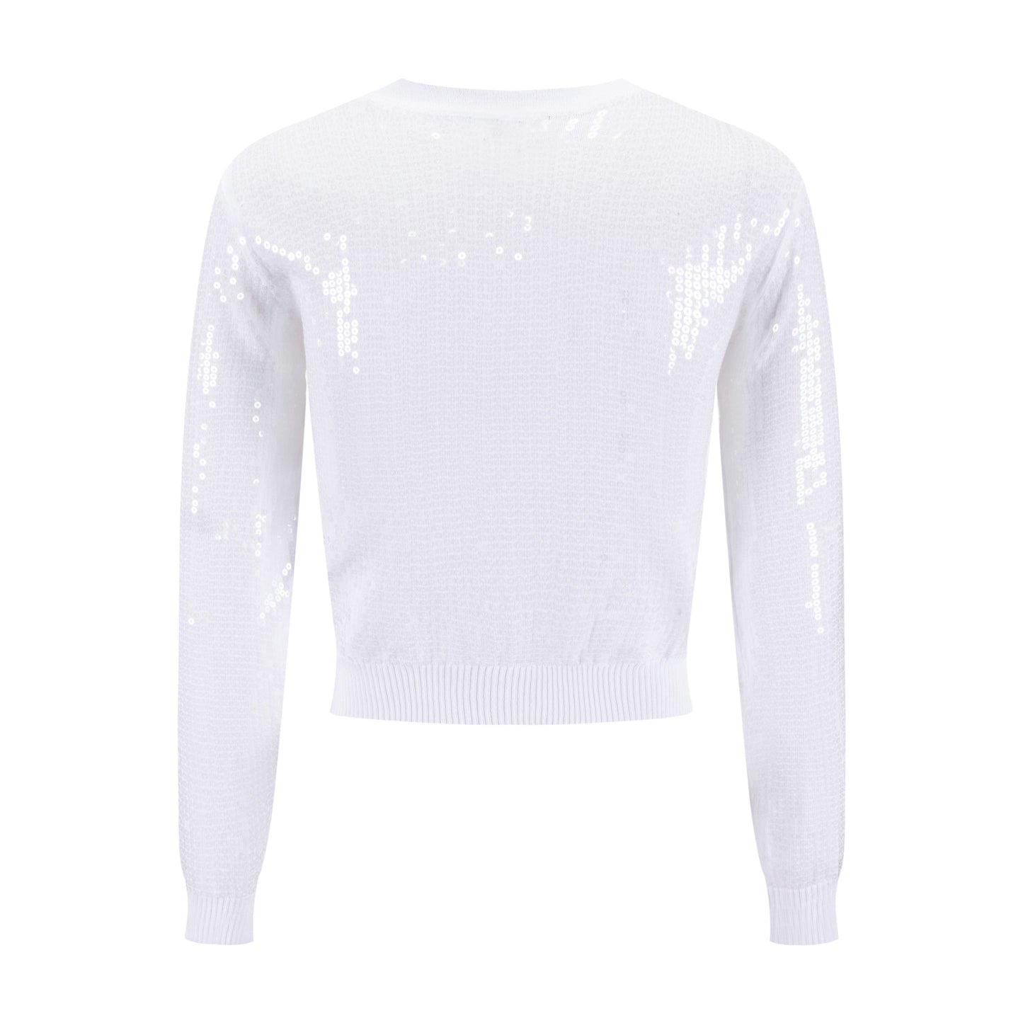 White Sequin Cardigan