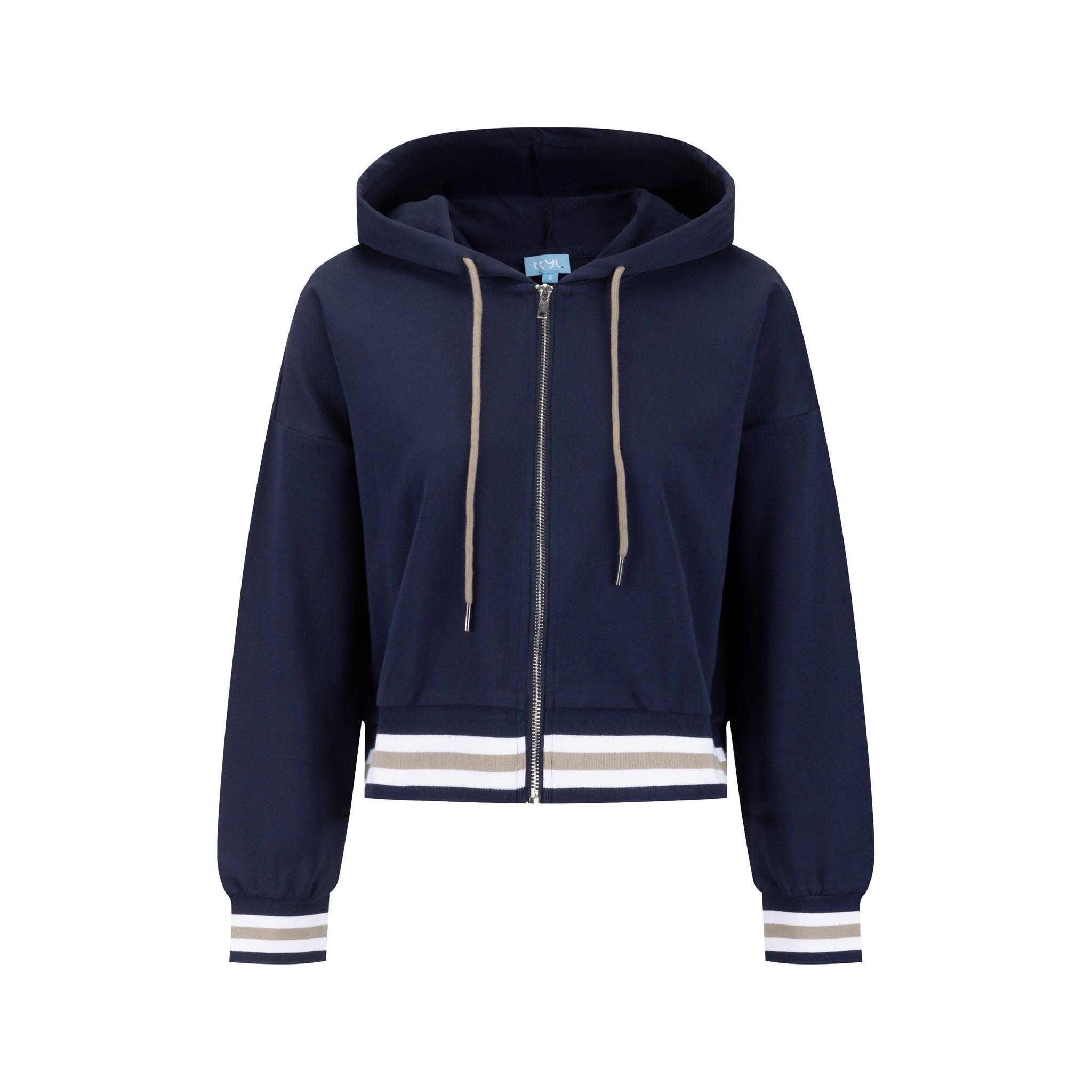 Stripe Band Hoodie - Midnight