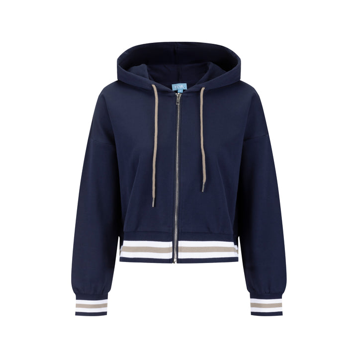 Stripe Band Hoodie - Midnight