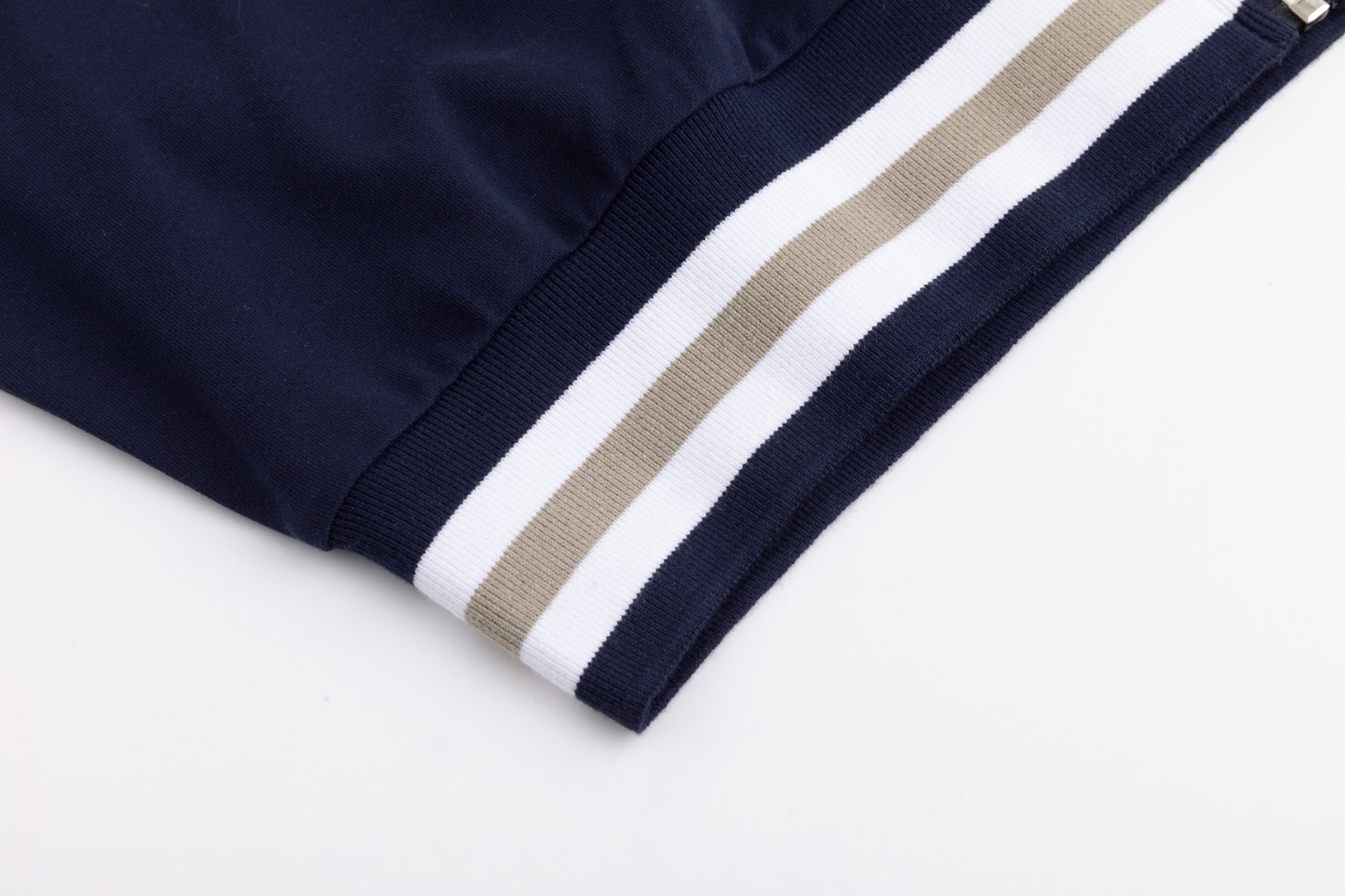 Stripe Band Hoodie - Midnight