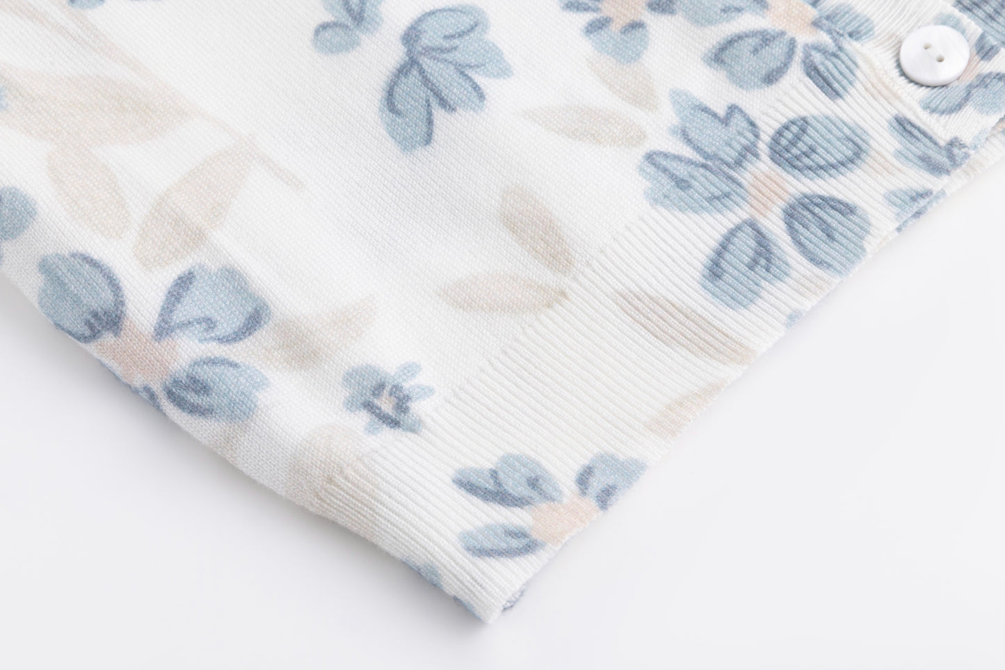Blue Floral Knit Twinset