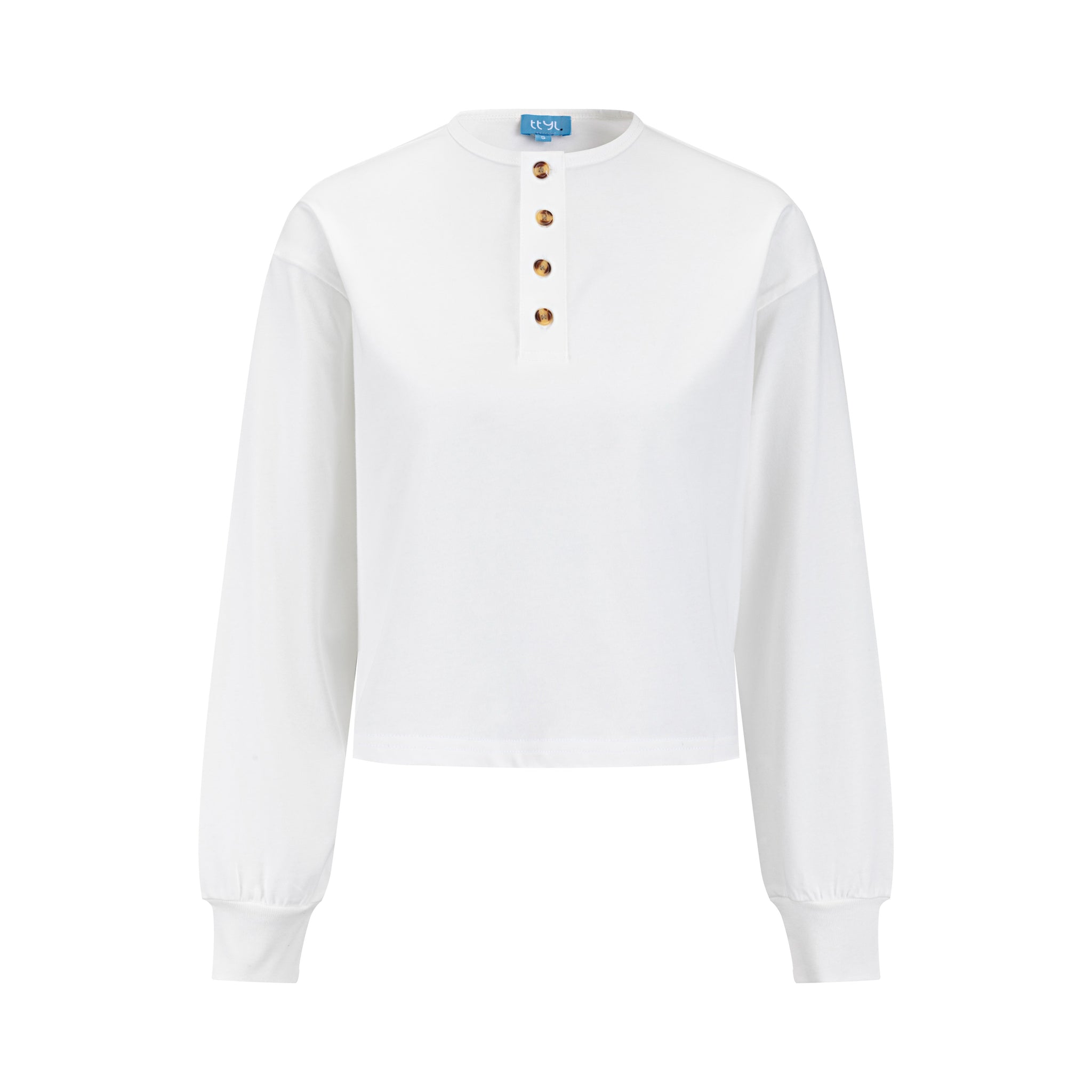 Basic Placket Dolman - White