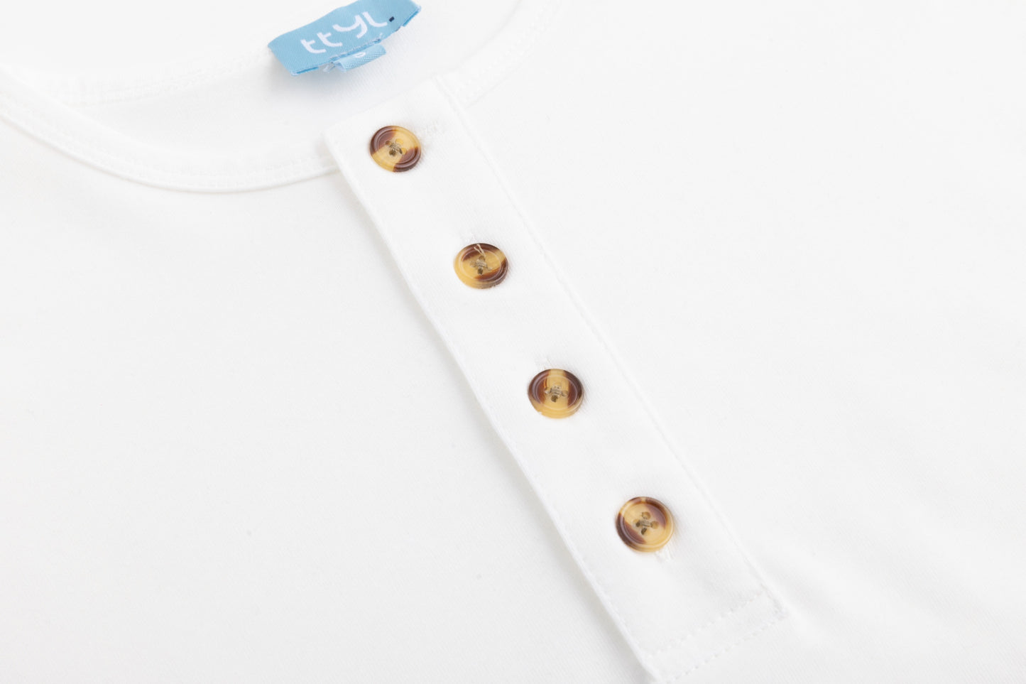 Basic Placket Dolman - White