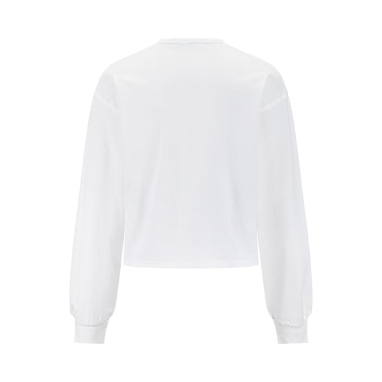 Basic Placket Dolman - White
