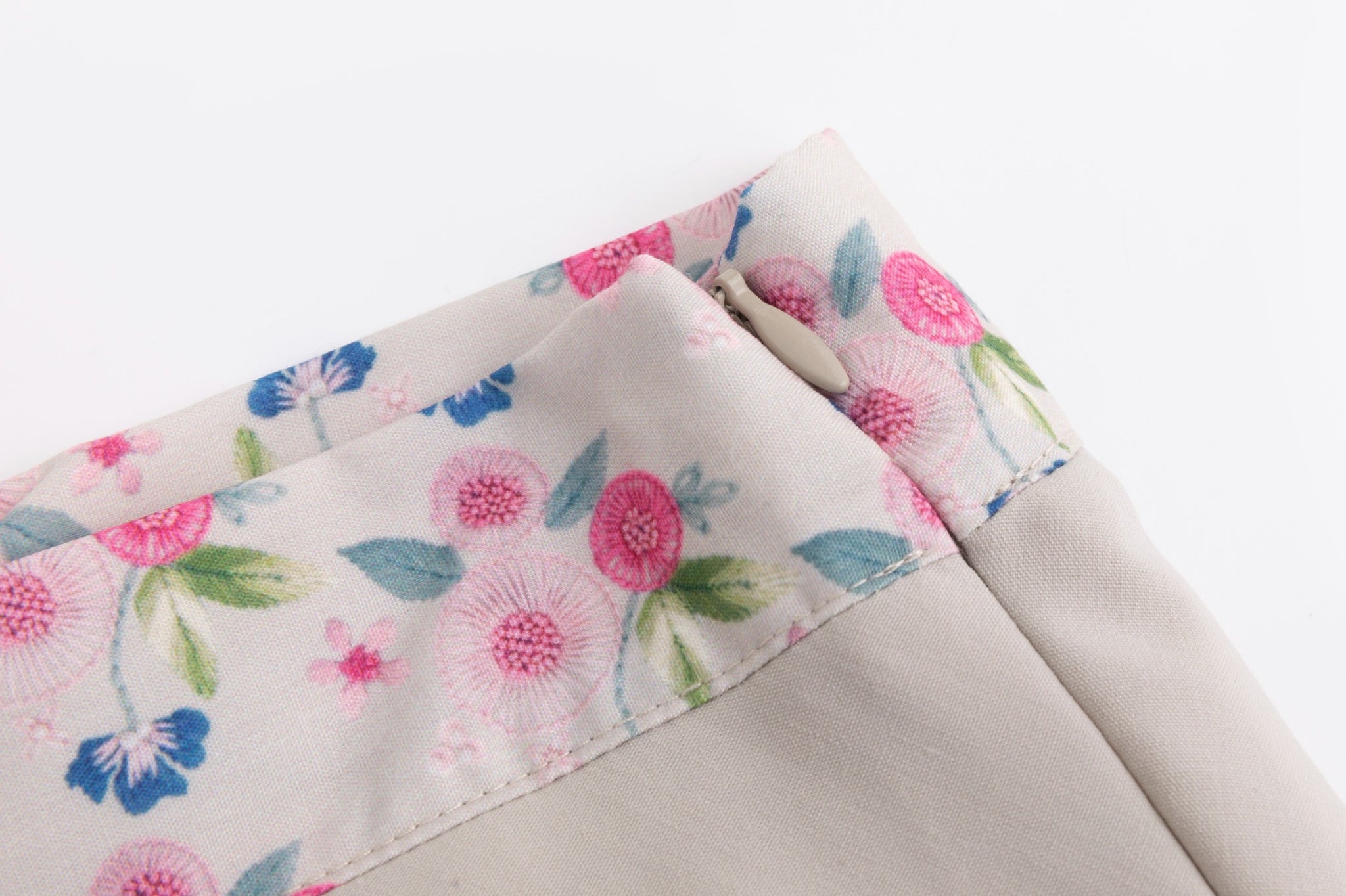 Floral Band Skirt - Tan