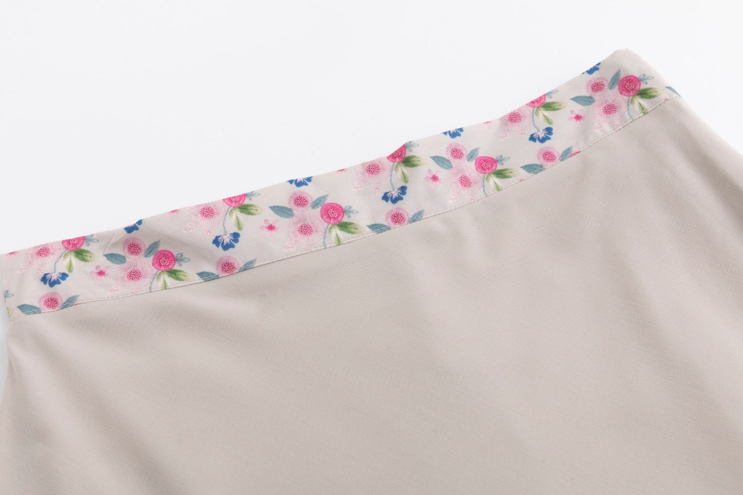 Floral Band Skirt - Tan