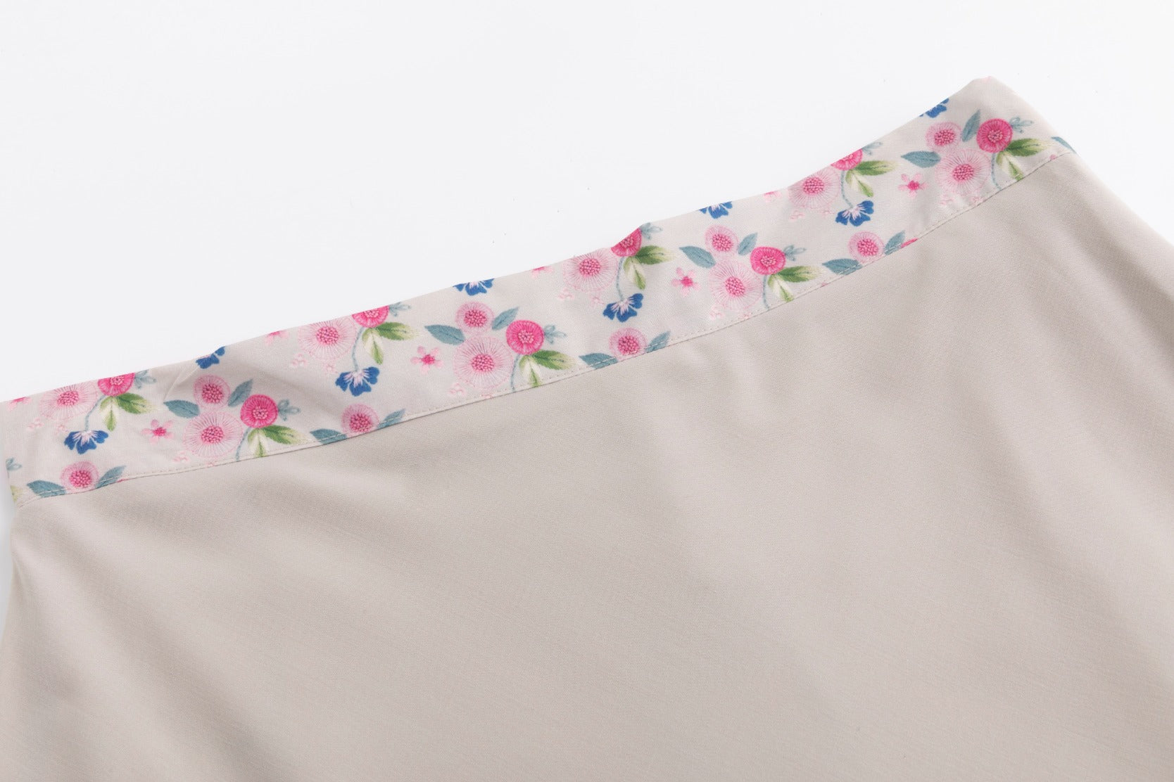 Floral Band Skirt - Tan
