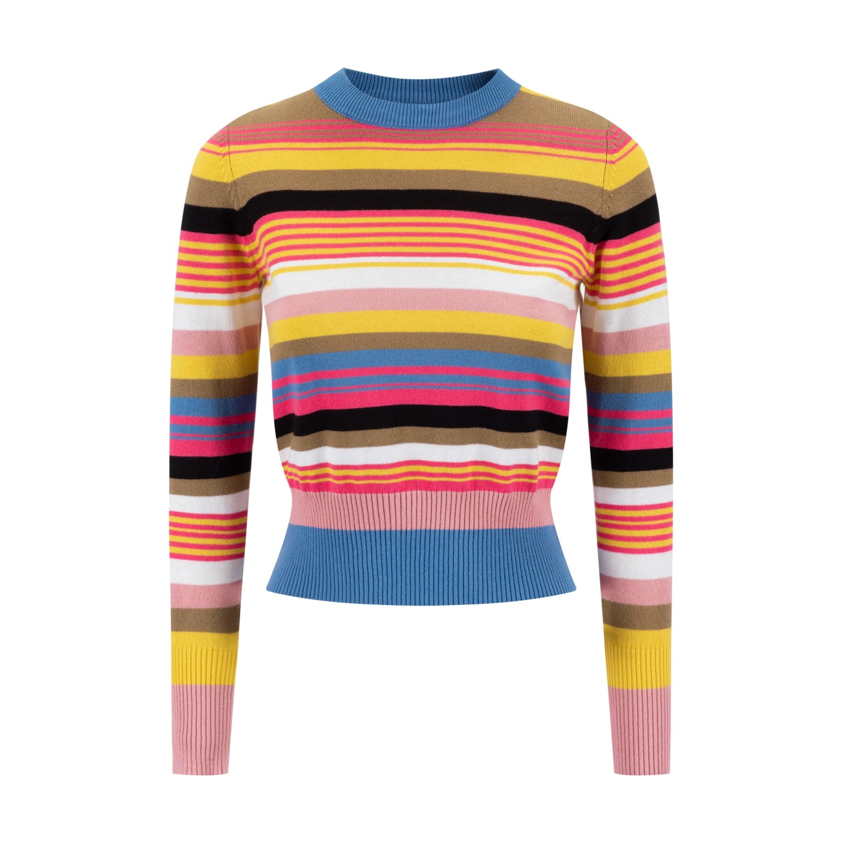 Colorful Knit Stripped Sweater